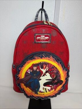 Loungefly Marvel Spider-Man & Doctor Strange Mini Backpack New with Tags